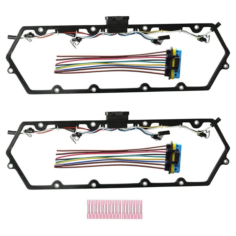 LIYAauto for 98-03 Powerstroke Diesel Valve Cover Gasket Set Ford Powerstroke 7.3L fits 98-03 Ford Truck (OEM:F81Z-6584-AA, F81Z-9D930-AB, 615-201) - Image 1